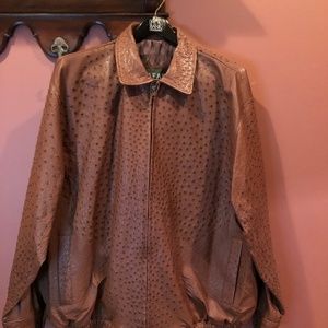 Exotic Ostrich Jacket Made by Safari Exotic Skins